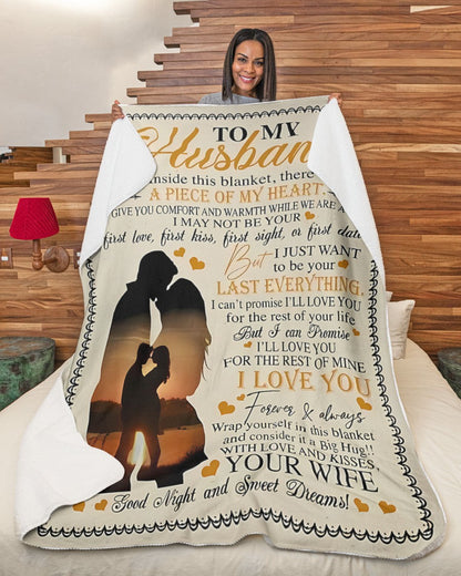 Special Gift For Your Husband Blanket - From Wife (SKU-CHAU-B18) FULL