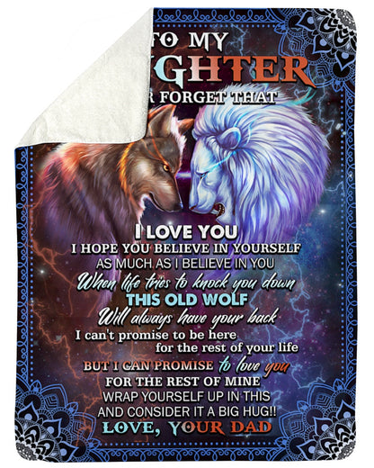 Special blanket for Daughter - From Dad blanket (SKUB11-75)