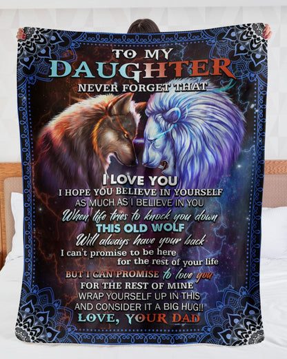 Special blanket for Daughter - From Dad blanket (SKUB11-75)