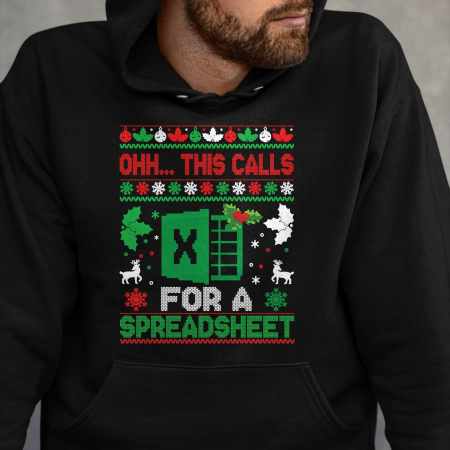 Oh this calls for a Spreadsheet Christmas sweater Excel Sweatshirt - Christmas Unisex T-Shirt/Hoodie/Sweatshirt - HNDS00