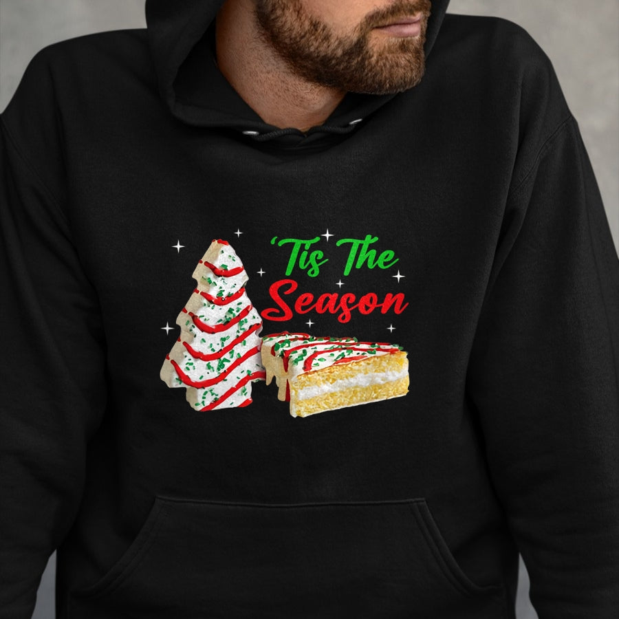 Funny Tis The Season Design Christmas Tree Cakes Debbie T-Shirt - Christmas Unisex T-Shirt/Hoodie/Sweatshirt - HNDS00