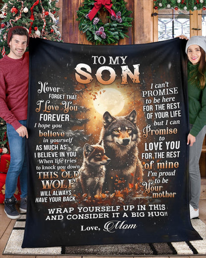 Special Gift For Your Son Blanket - From Mom FULL (SKUB12-67)