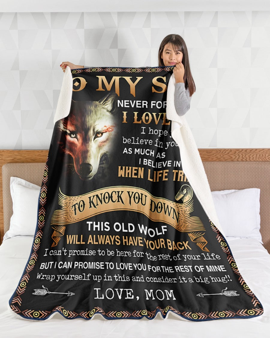 Special Gift For Your Son Blanket - From Mom (SKUB06-108)