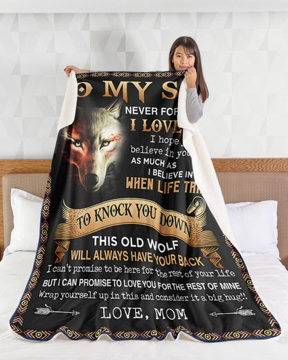 Special Gift For Your Son Blanket - From Mom (SKUB06-108)