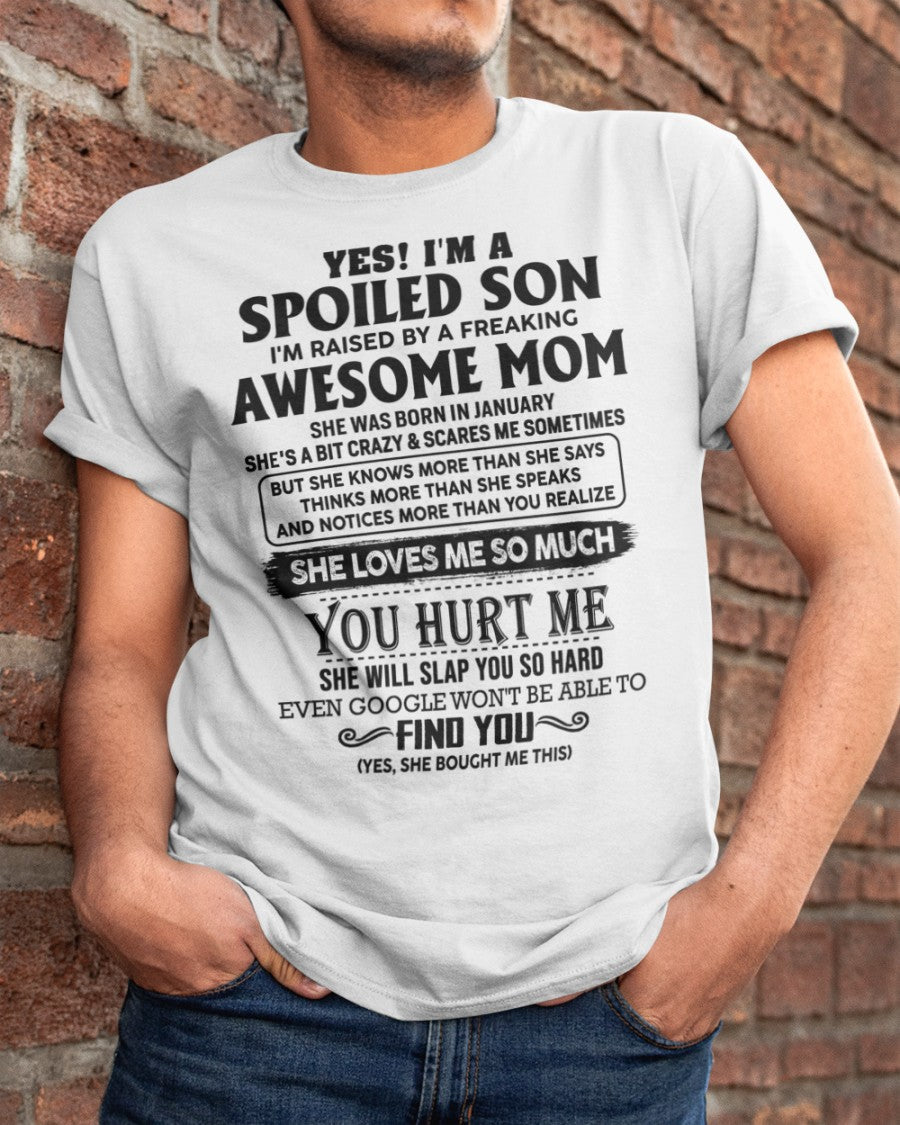 January - Awesome Mom - Perfect Gift For Your Son From Mom - KATE01 (SKU-SPW-01)