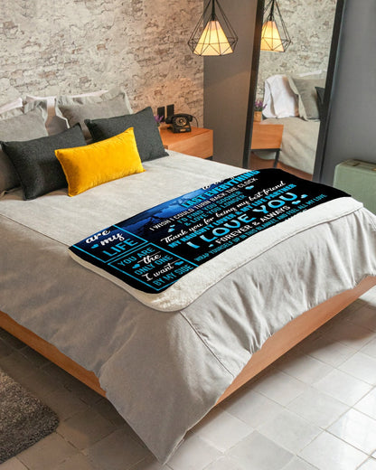 Gift for husband - from wife - blanket