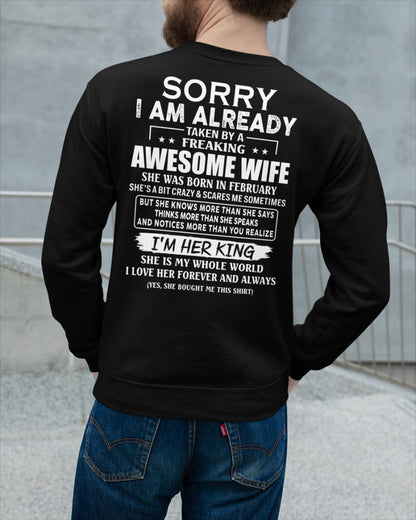 Awesome wife February - Perfect gift for your husband - KATE02 (SKU68-79-02)