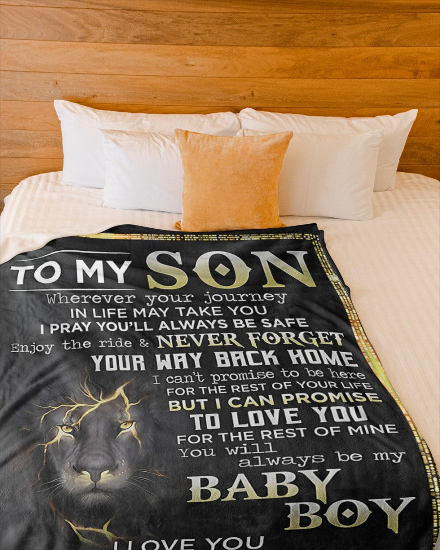 Special Gift For Your Son Blanket - From Mom (SKUB12-63)