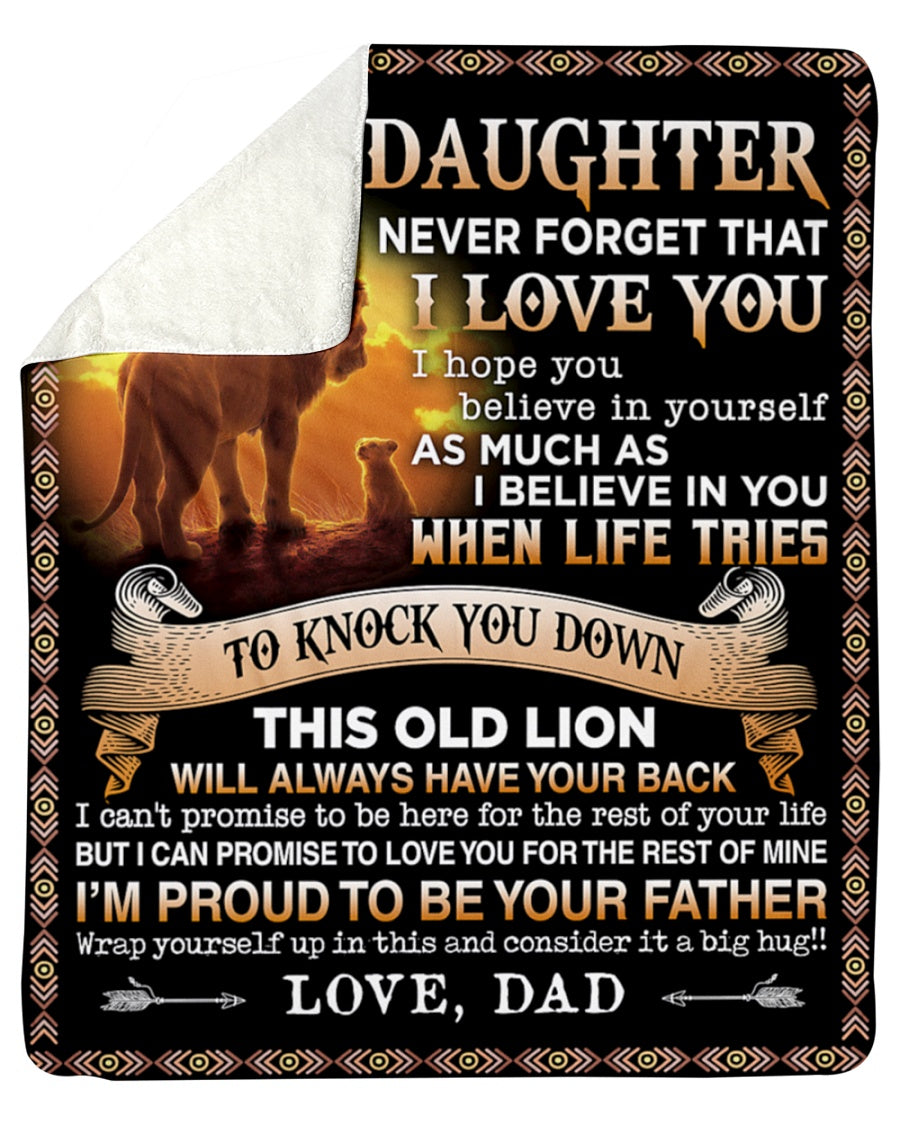 Special Gift For Your Daughter Blanket - From Dad