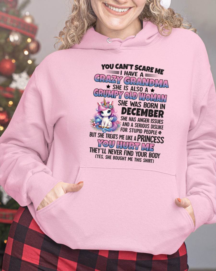 DECEMBER - YOU CAN'T SCARE ME - GIFT FROM GRANDMA - KATE12 (SKU09-106-12)