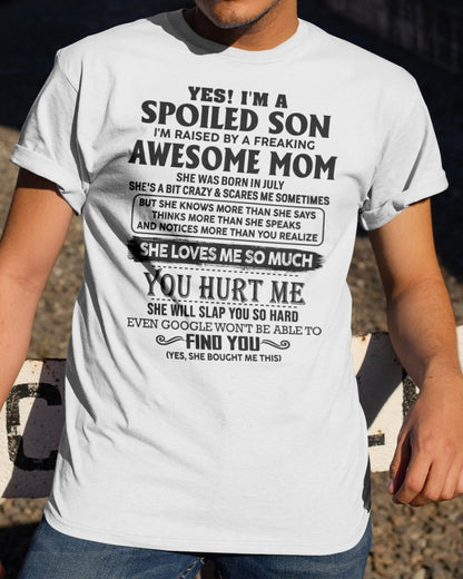 July - Awesome Mom - Perfect gift for son From Mom - KATE07 (SKU-SPW-07)