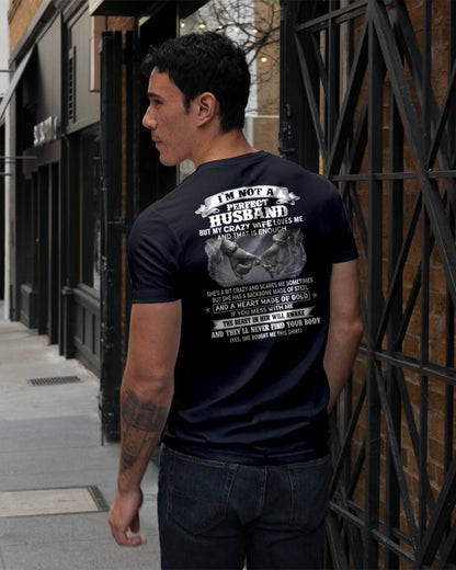 I'M NOT A PERFECT HUSBAND BUT MY CRAZY WIFE LOVE ME - GIFT FROM WIFE - NIKI00 (SKU26T-01118-00)