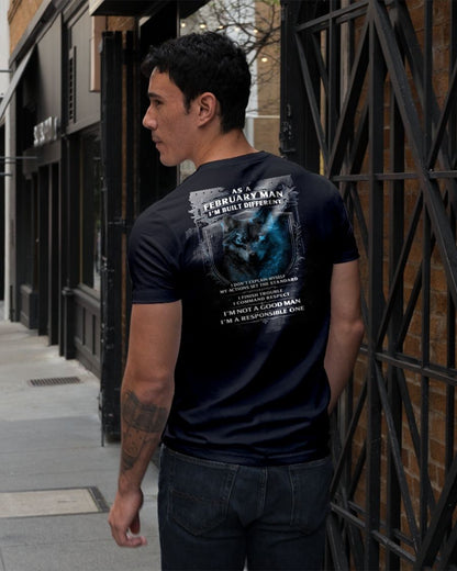 FEBRUARY - BUILT DIFFERENT - BIRTHDAY T-SHIRT FOR MEN - NIKI02 (SKU12-301-02)