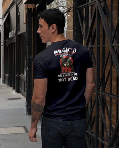 NOVEMBER - KIND AND LOVING ARE MY NATURE - BIRTHDAY T-SHIRT FOR MEN - KATE11 (SKU26T-01-17-11)
