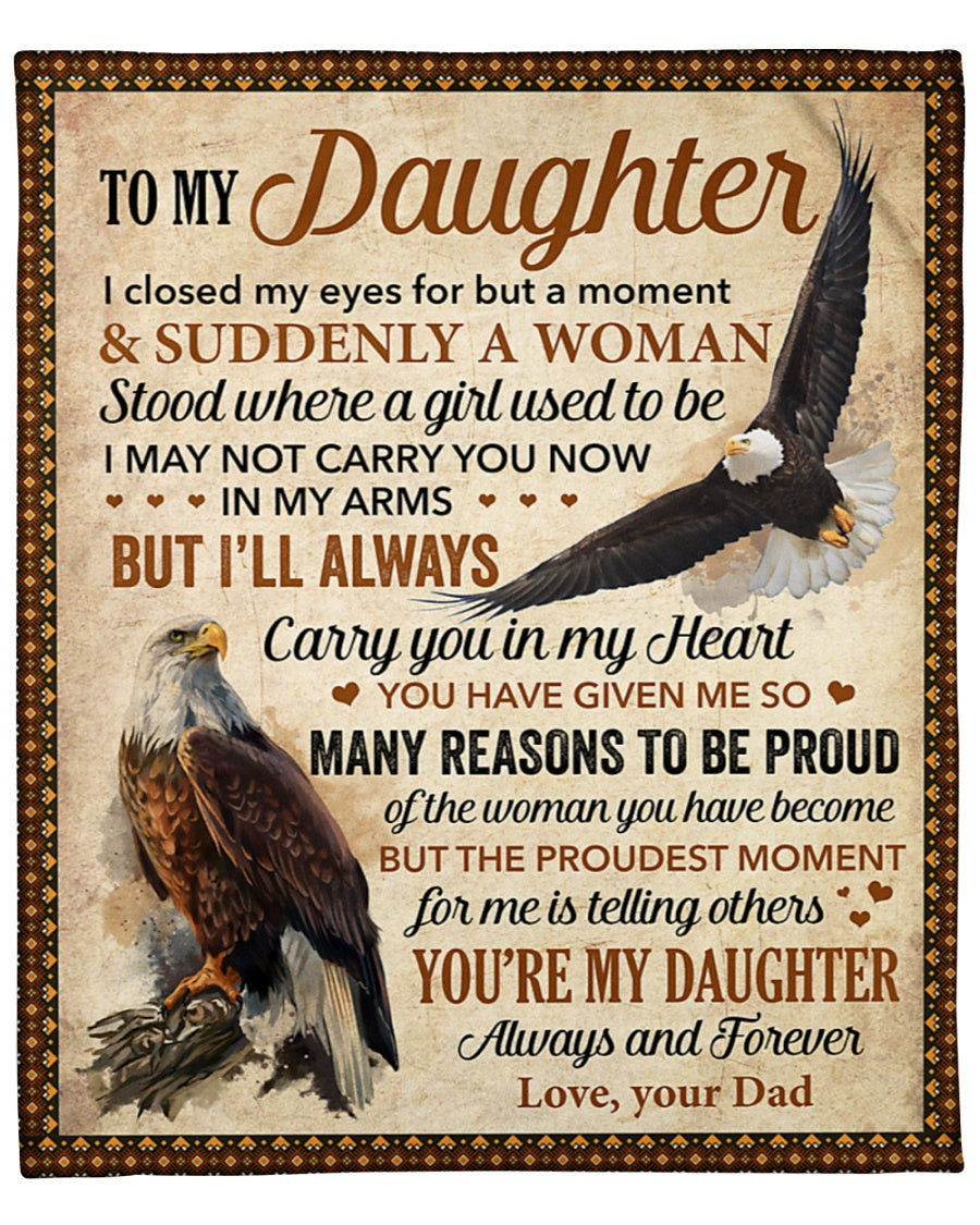 Special Gift For Your Daughter Blanket - From Dad