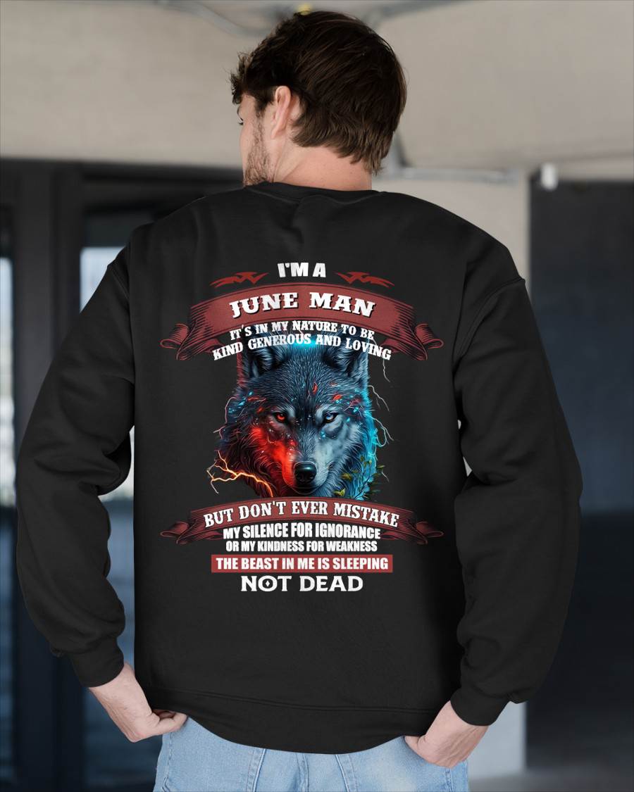 I'M A JUNE MAN - T SHIRT- GIFT FOR MEN -NIKI06 (SKU2602-116-06)
