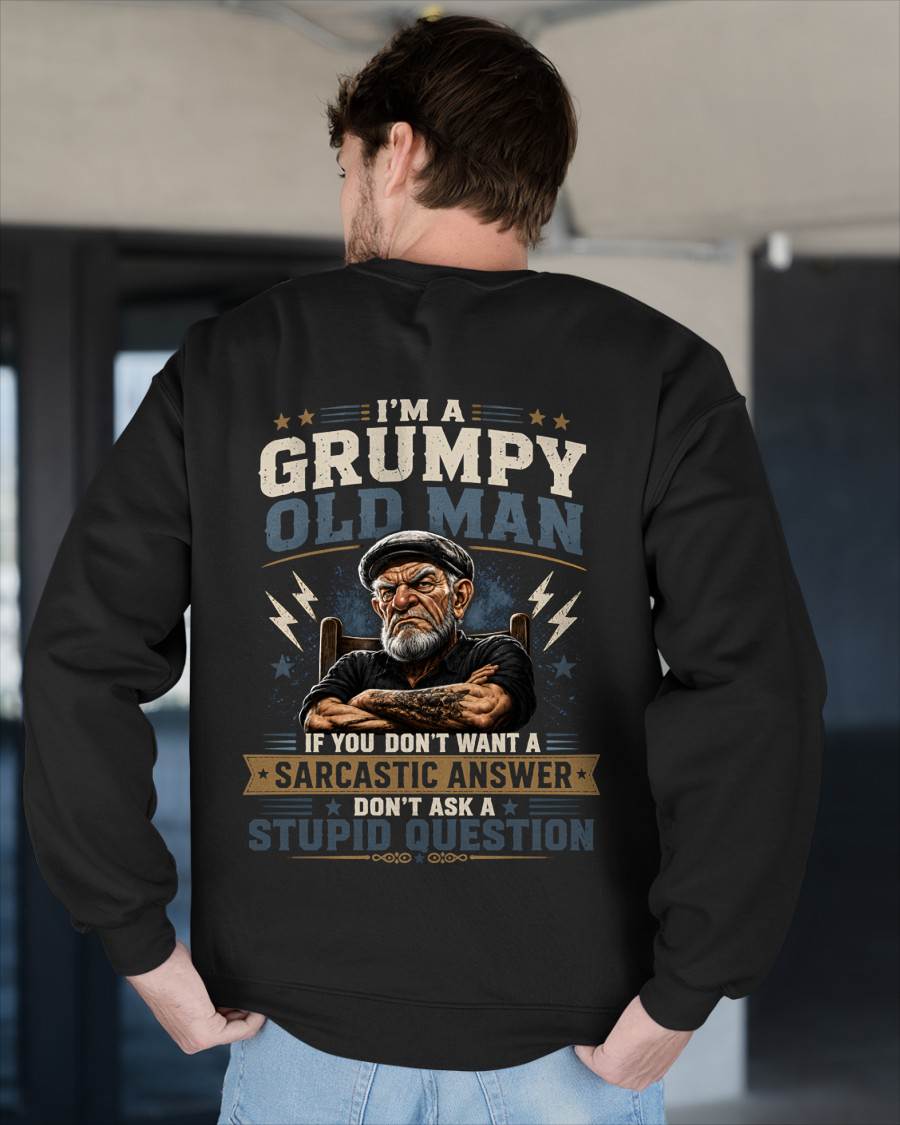 I'M A GRUMPY OLD MAN - T SHIRT- GIFT FOR MEN -NIKI (SKU2607-336)