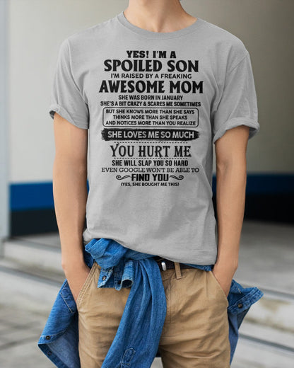 January - Awesome Mom - Perfect Gift For Your Son From Mom - KATE01 (SKU-SPW-01)