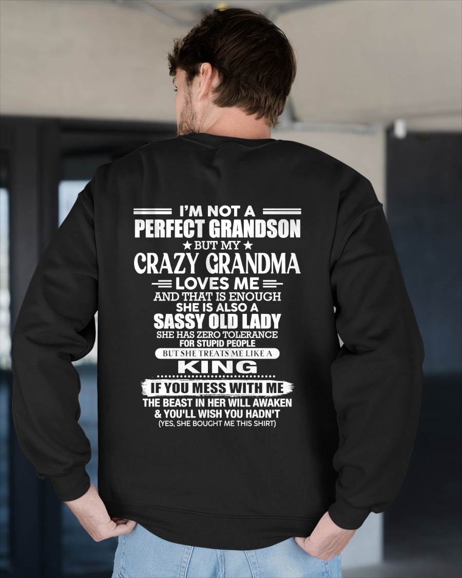 I AM NOT A PERFECT GRANDSON - GIFT FROM GRANDMA -NIKI00 - (SKU2607-191-00)
