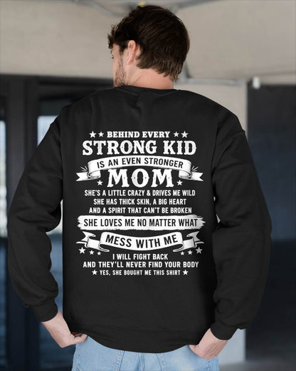 BEHIND EVERY STRONG KID IS AN EVEN STRONGER MOM - GIFT FROM MOM -NIKI00 - (SKU2608-281-00)
