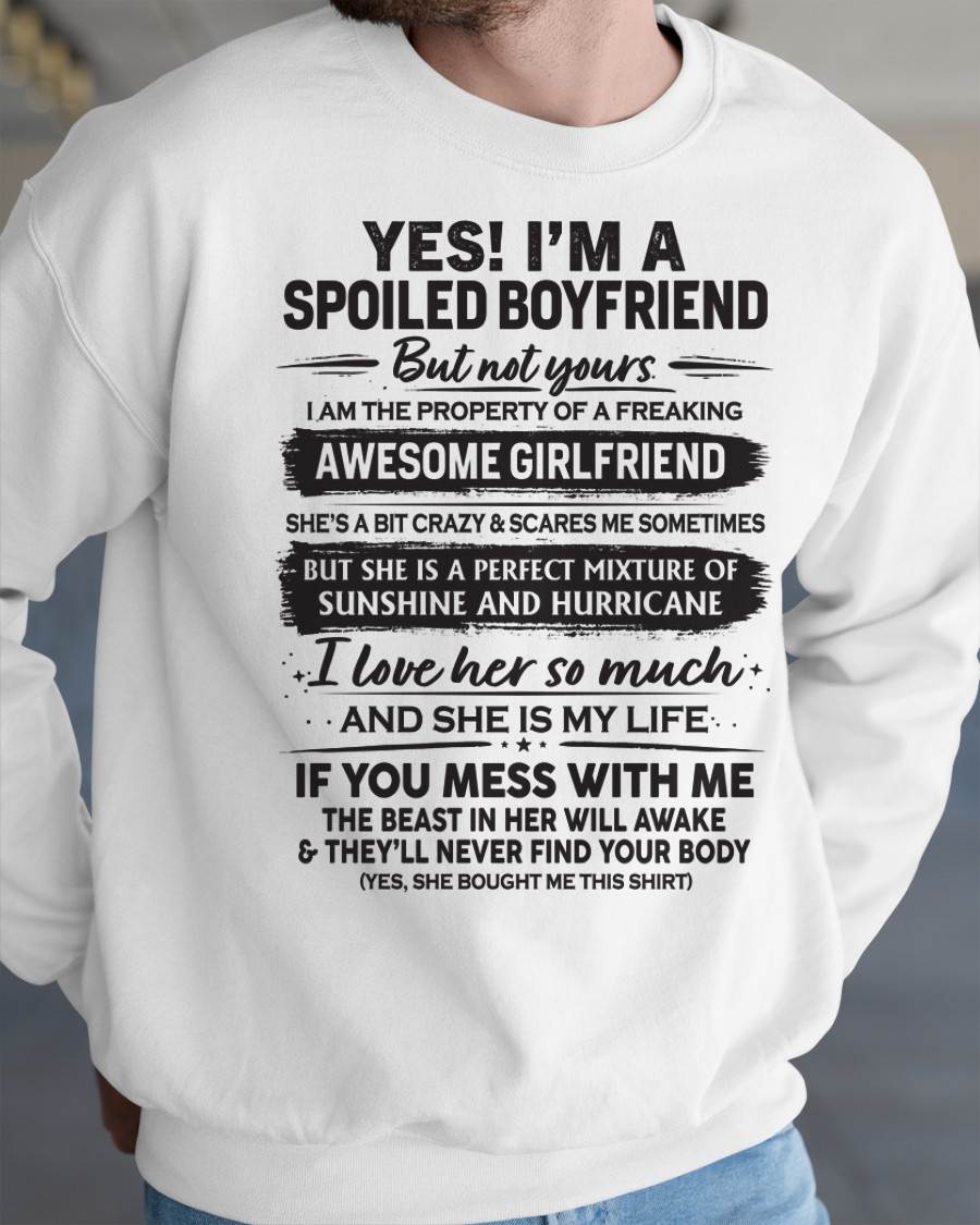 I'M A SPOILED BOYFRIEND - GIFT FROM WIFE/GIRLFRIEND - NIKI00 (SKU26T-01250-00)