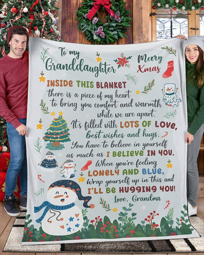 Special Gift For Your Granddaughter Blanket - From Grandma (SKUB11-03) FULL