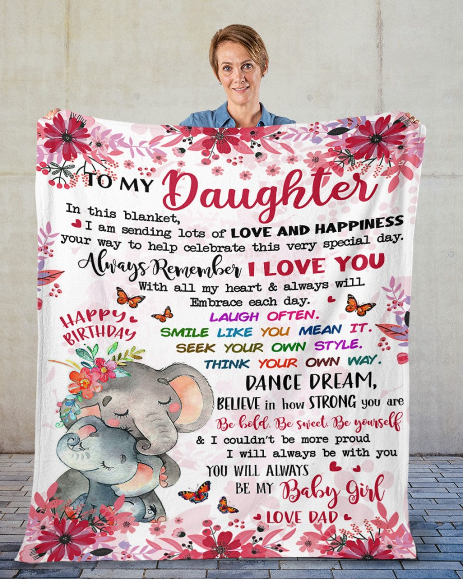 Special blanket for Daughter - From Dad blanket