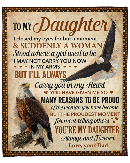 Special Gift For Your Daughter Blanket - From Dad
