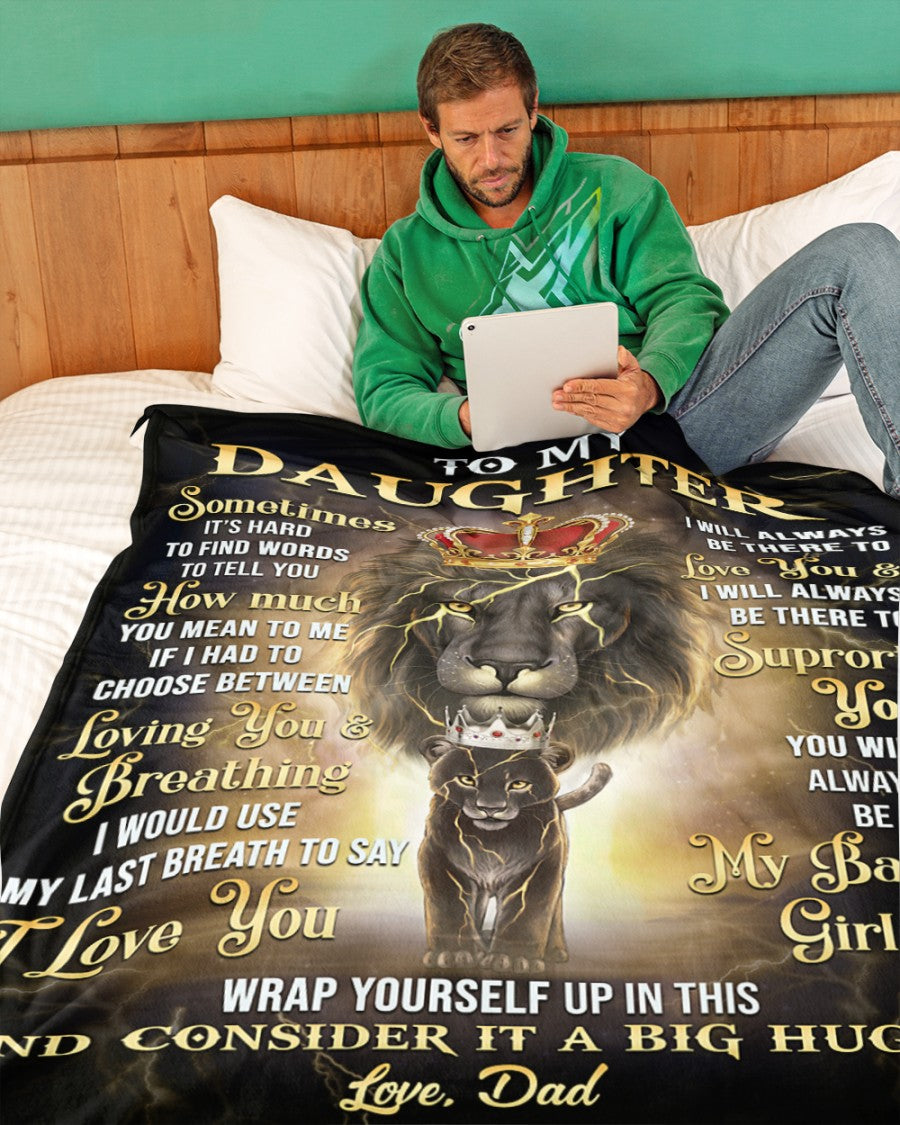 Special Gift For Your Daughter Blanket - From Dad (SKU-CHAU-B23)