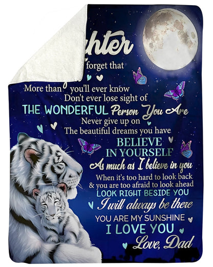 Special Gift For Your Daughter Blanket - From Dad (SKUB06-77)