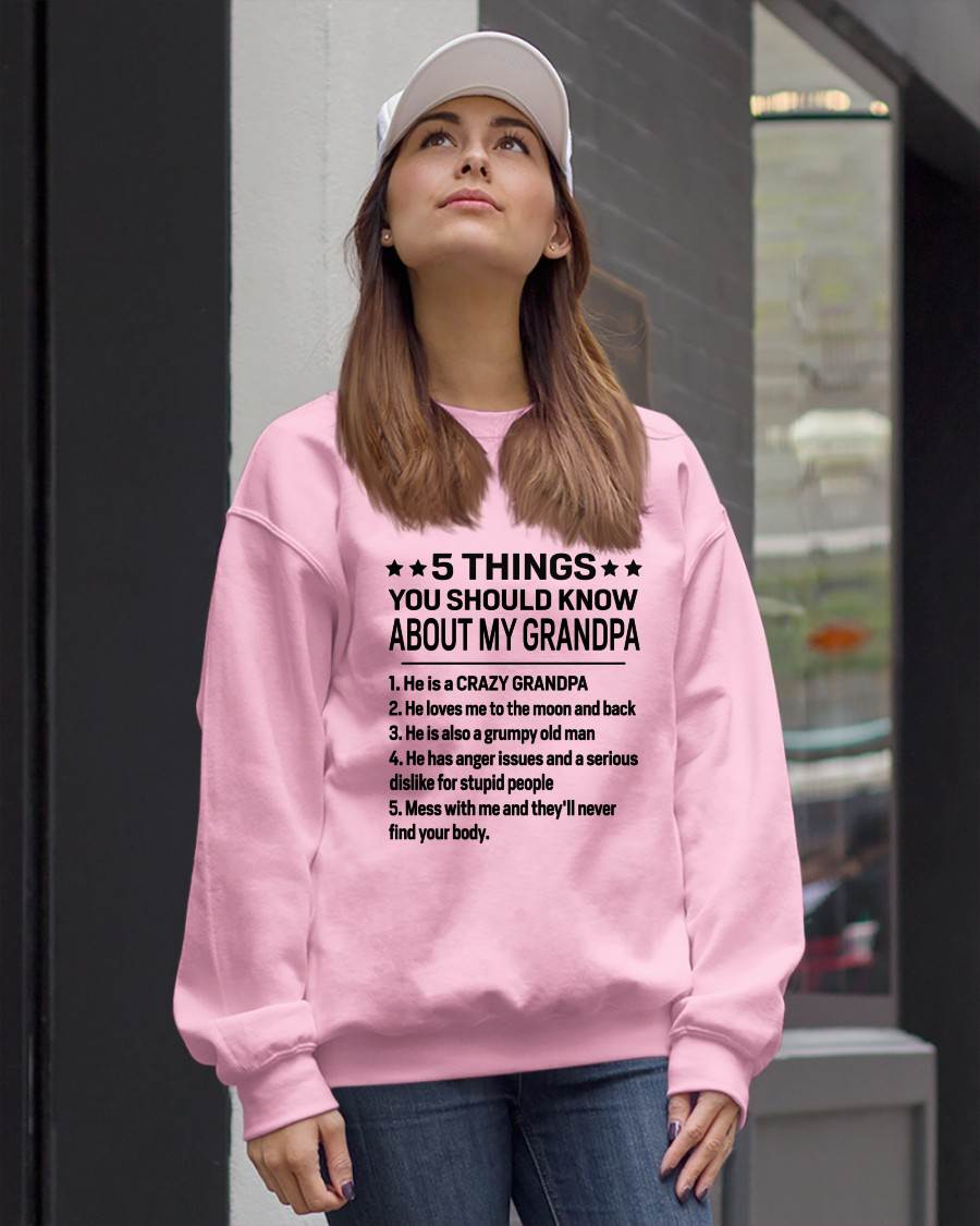 FIVE THINGS YOU SHOULD KNOW ABOUT MY GRANDPA - GIFT FROM GRANDPA - NIKI00 (SKU2603-134-00)
