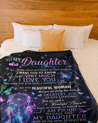 Special Gift For Daughter - From Mom Blanket (SKUB08-92)