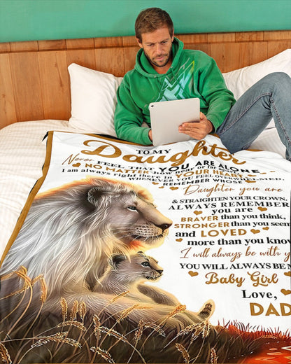 Special Gift For Your Daughter Blanket - From Dad02