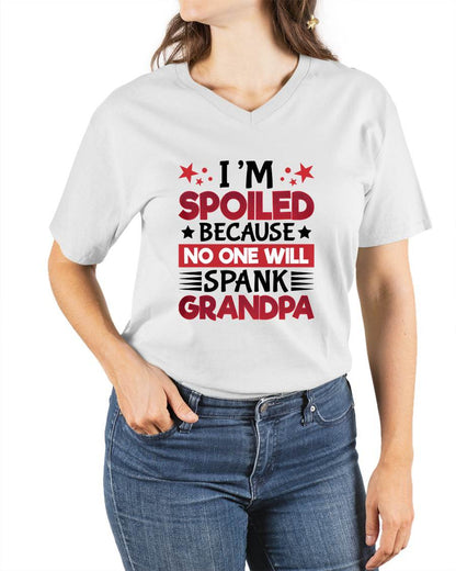 I’M SPOILED BECAUSE NO ONE WILL SPANK GRANDPA - GIFT FROM GRANDPA - NIKI00 (SKU2603-130)