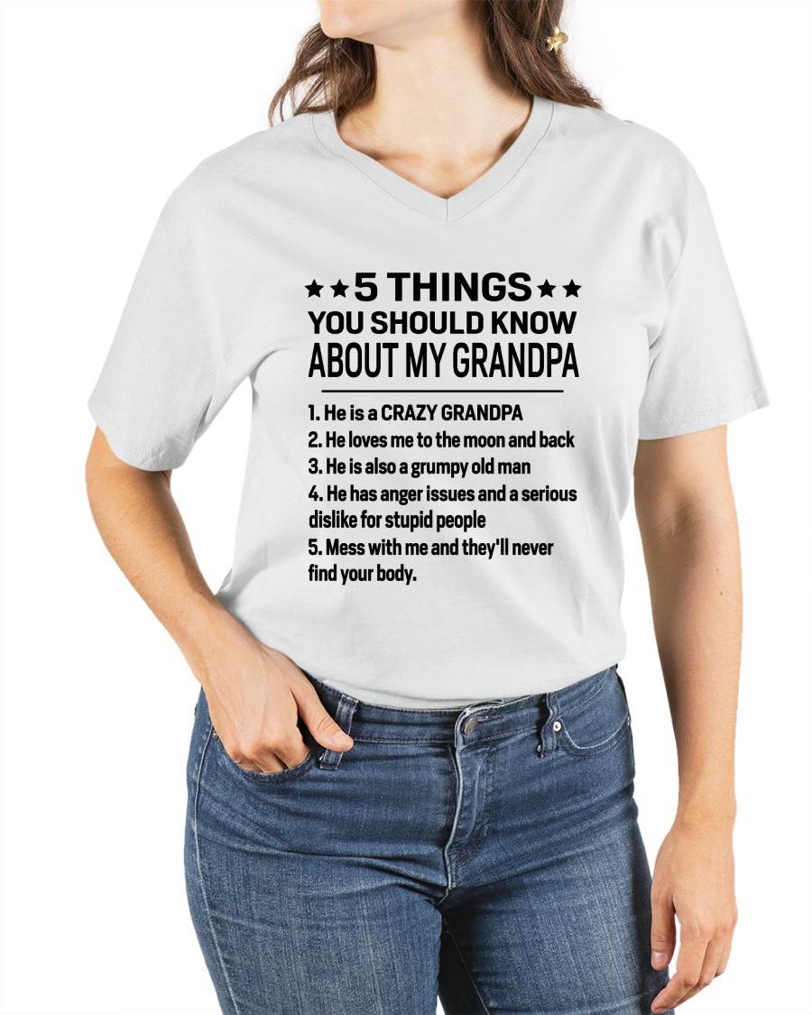 FIVE THINGS YOU SHOULD KNOW ABOUT MY GRANDPA - GIFT FROM GRANDPA - NIKI00 (SKU2603-134-00)