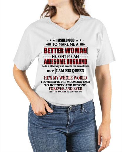 GOD SENT ME AN AWESOME HUSBAND - GIFT FROM HUSBAND - NIKI00 (SKU12-321-00)