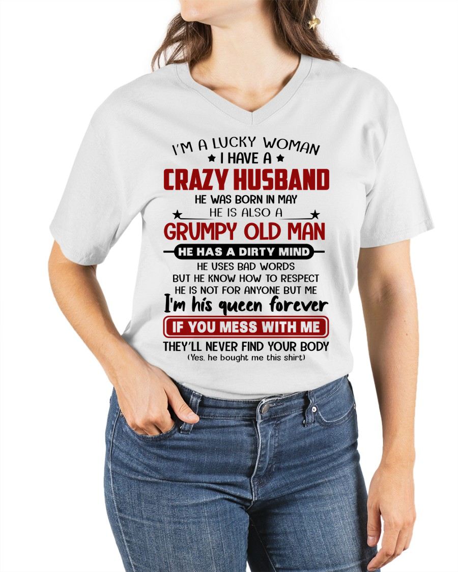 MAY - TO MY WIFE - I'M A LUCKY WOMAN - GIFT FROM HUSBAND - NIKI05 (SKU12-282-05)