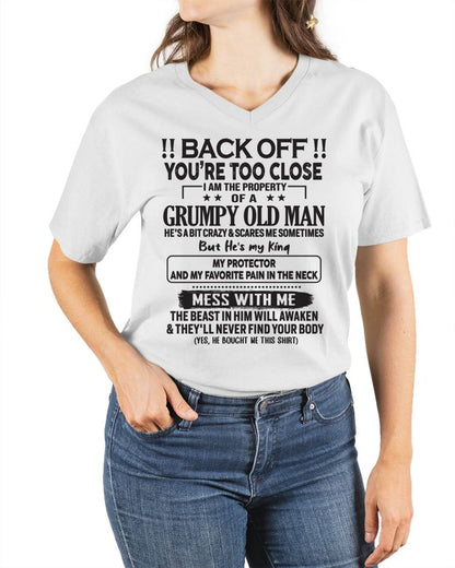 TO MY WIFE - BACK OFF T-SHIRT - GIFT FOR WIFE - NIKI00 (SKU10-99-00)