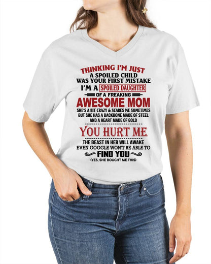 TO MY DAUGHTER - SPOILED DAUGHTER - PERFECT GIFT FOR DAUGHTER - GIFT FROM MOM - NIKI00 (SKU10-151-00)