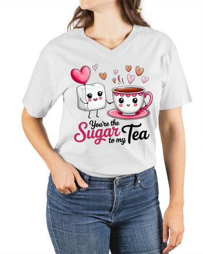 YOU'RE THE SUGAR TO MY TEA - VALENTINE T-SHIRT FROM BOYFRIEND, HUSBAND - KATE00 (SKU26T-01-29)