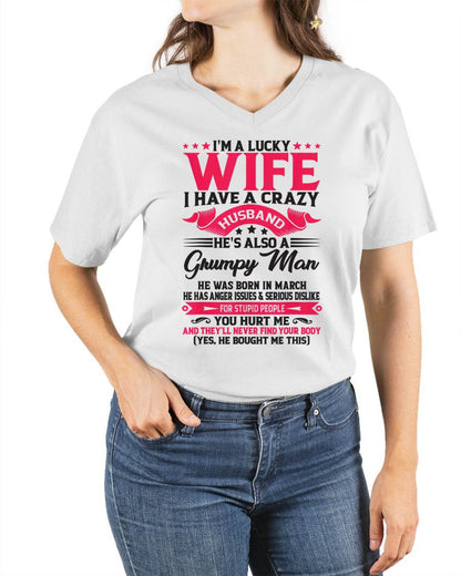 MARCH - TO MY WIFE - I'M A LUCKY WIFE - GIFT FROM HUSBAND - NIKI03 (SKU10-136-03)