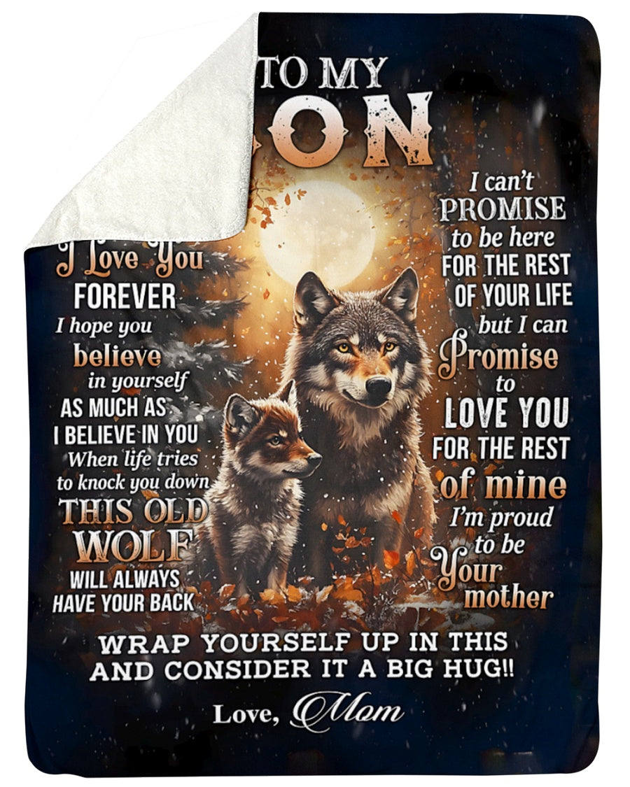 Special Gift For Your Son Blanket - From Mom FULL (SKUB12-67)