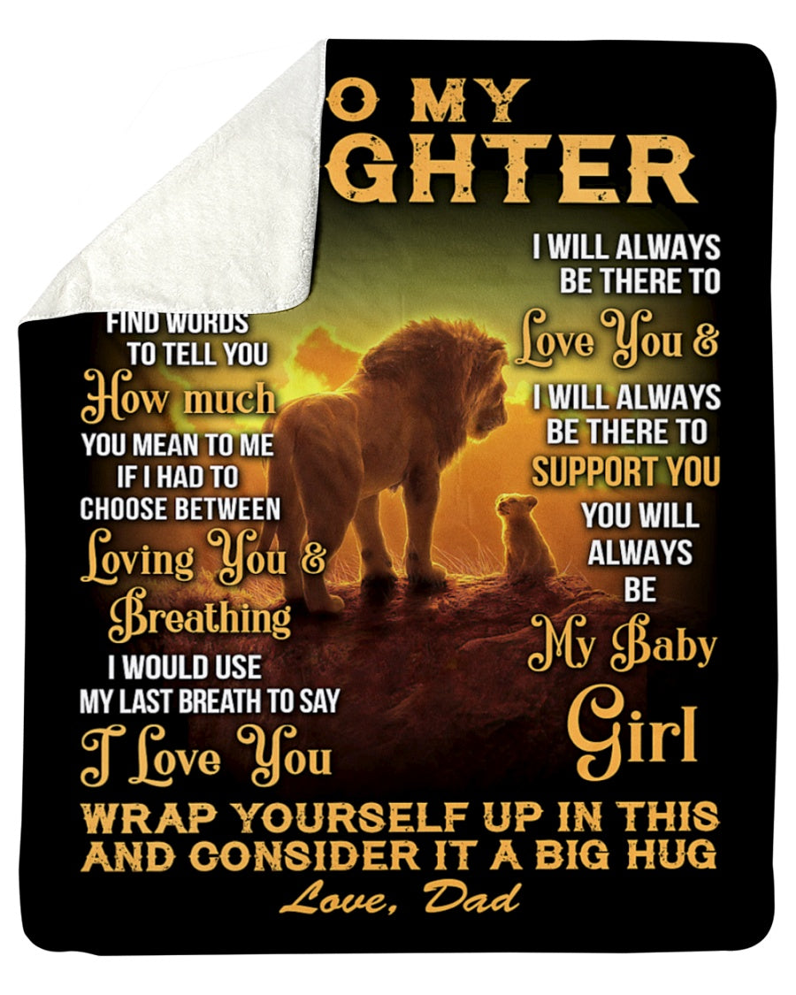 Special Gift For Your Daughter Blanket - From Dad