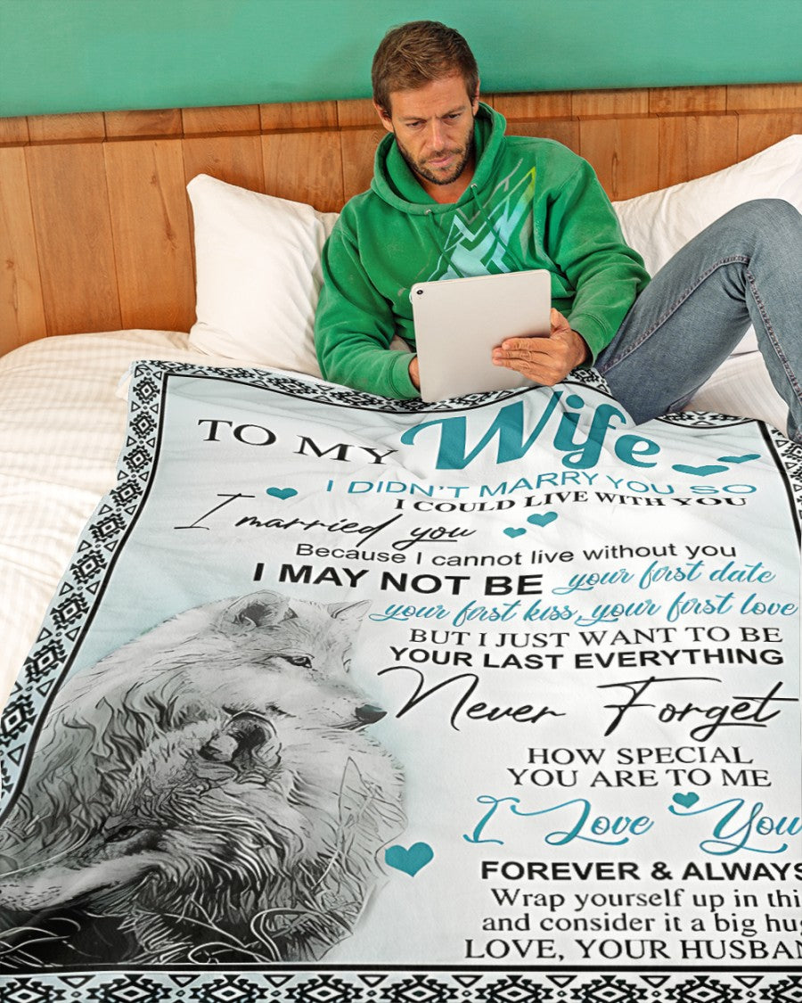 Special Gift For Your Wife Blanket - From Husband (SKU-CHAU-B15) FULL