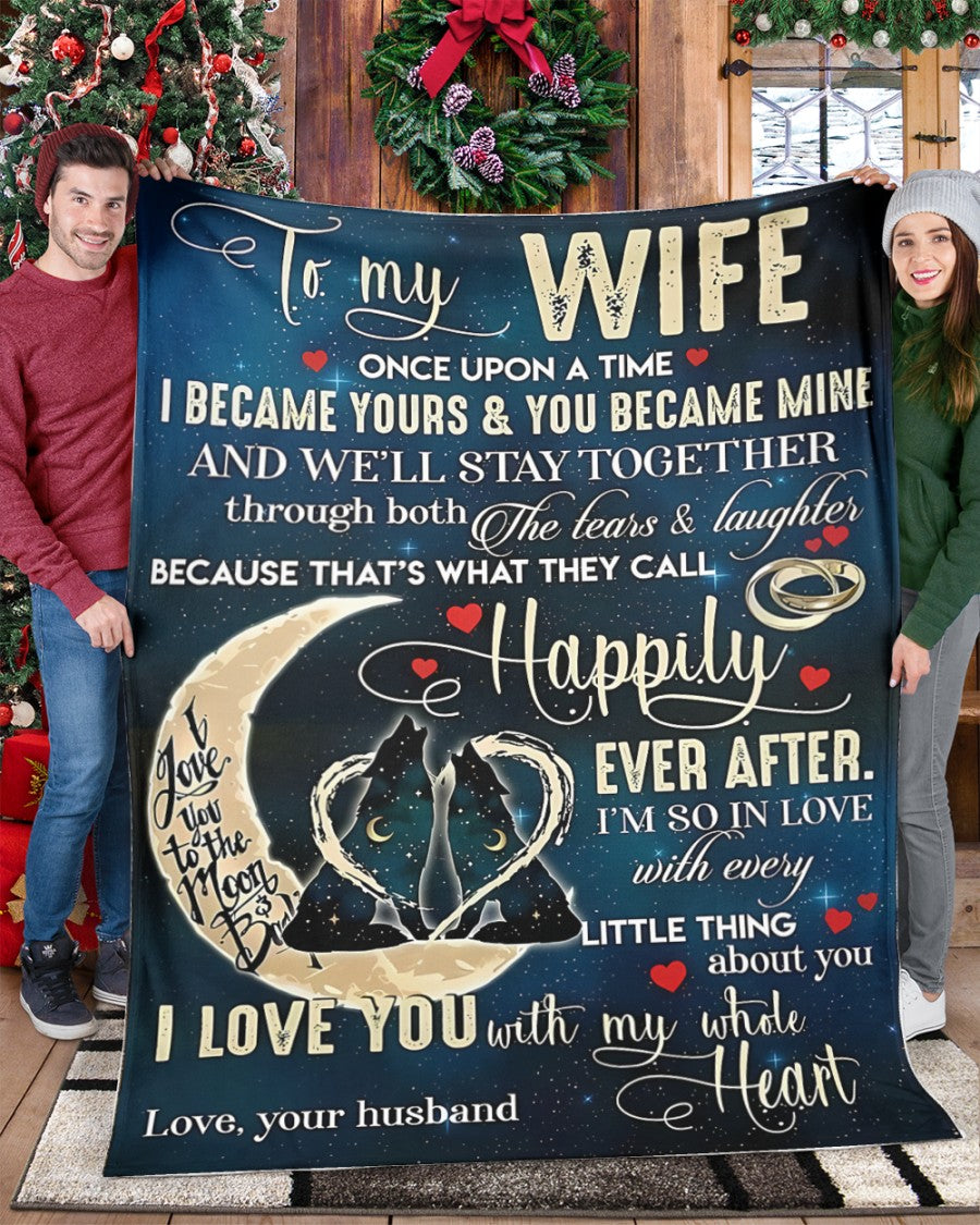 Special Gift For Your Wife Blanket - From Husband (SKU-CHAU-B13) FULL