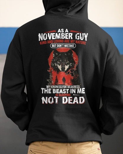 NOVEMBER - KIND AND LOVING ARE MY NATURE - BIRTHDAY T-SHIRT FOR MEN - NIKI11 (SKU26T-01-17-11)