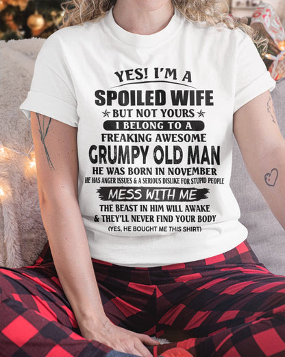 Grumpy Old Man November – Perfect gift for wife From Husband – NIKI11 (SKU08-63-11)