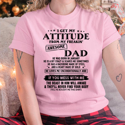 January - Gift For Son and Daughter From Dad - KATE01 - (SKU-TDADC-01)