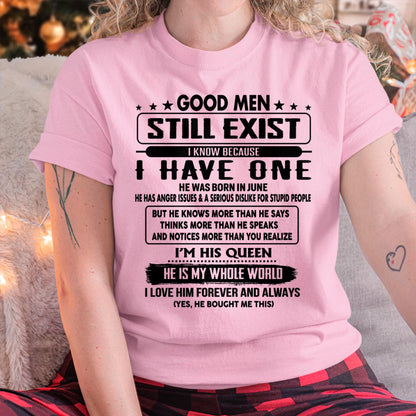 June - Good men Still Exist - gift for your girlfriend, wife from Husband - KATE06 (SKU-GM-06)