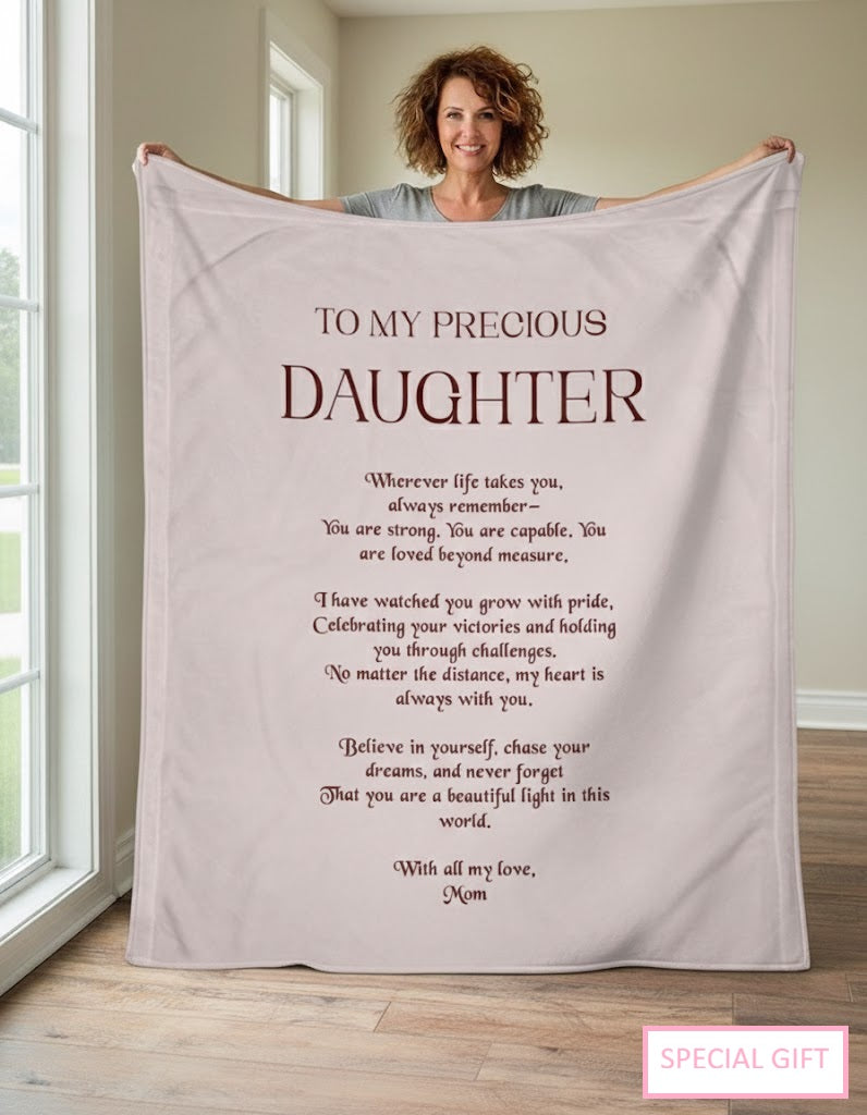 Special Gift For Your Daughter Blanket - From Mom